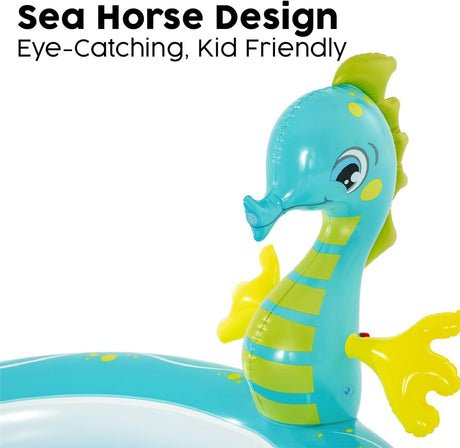 Bestway Seahorse Sprinkler Paddling Pool