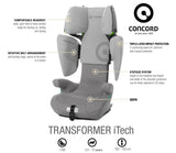 Jané Concord Transformer iTech i-Size ISOFIX Car Seat 100–150cm, 3-12 years