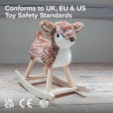 Little Bird Told Me Willow Rocking Deer - Woodland Ride-On Toy for Toddlers (9 Months+)