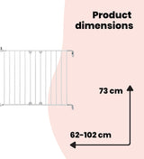 Safety 1st Wall Fix Extending Metal Gate - White