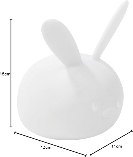 Nattou LED-Night Light Bunny of Silicone, Voice Activation, 7 Colours, BPA-Free