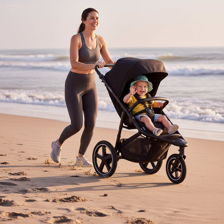 Tribe All-Terrain Jogger Buggy + Infant iSize Car Seat, Black