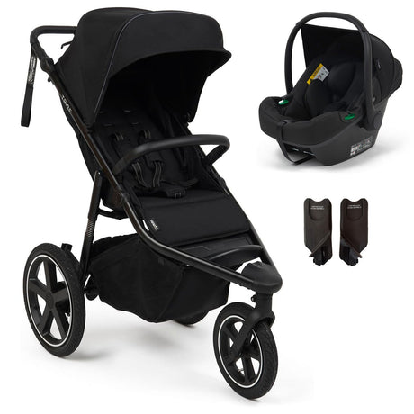 Tribe All-Terrain Jogger Buggy + Infant iSize Car Seat, Black