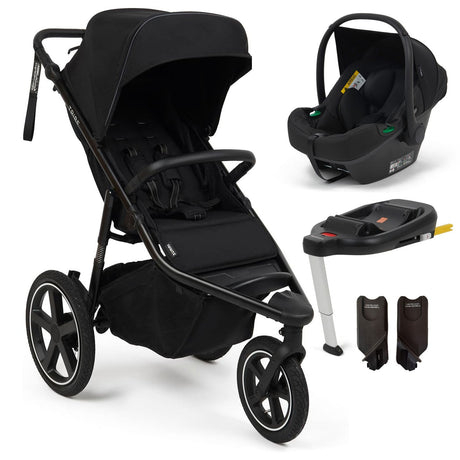 Tribe All-Terrain Jogger Buggy + Infant iSize Car Seat, Black