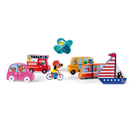 Janod Vehicles Chunky Puzzle