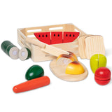 Melissa & Doug Wooden Cutting Foods Toy Set