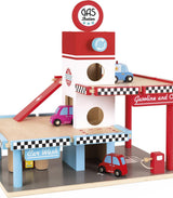 Janod Petrol Station Playset
