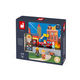 Janod Story Firefighters Wooden Playset