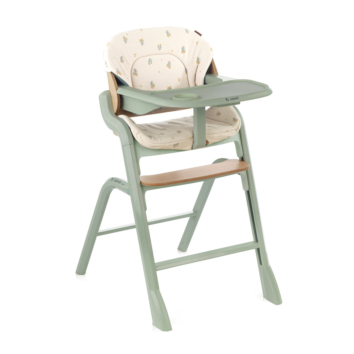 Jane Noah Highchair – Convertible Beechwood Chair from 6 Months to Adulthood, Botanic