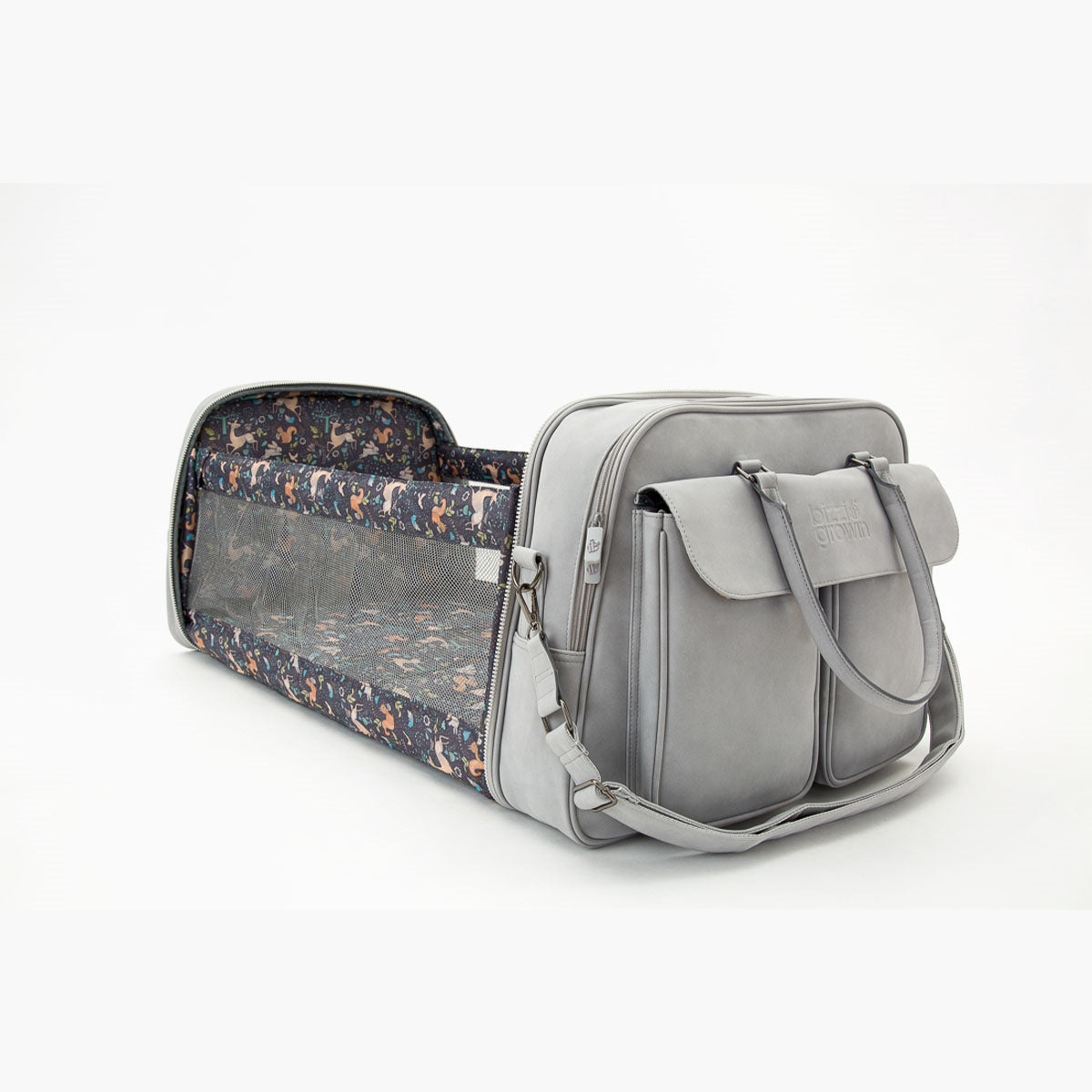 Bizzi Growin Baby Travel Crib Changing Bag POD ® - Vegan Leather