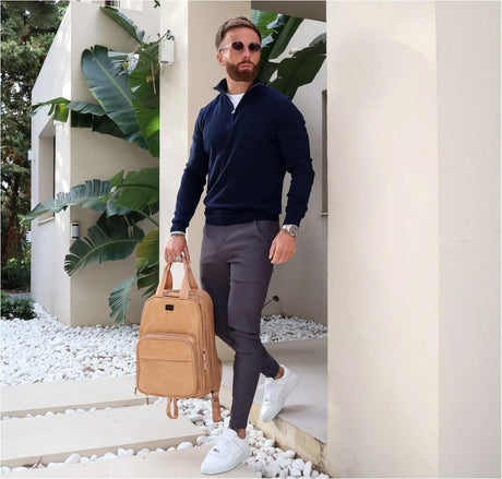 Bizzi Growin 2-in-1 Travel Bag & Baby Crib Vegan Leather - RucPOD ®