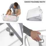 Jane Oasis Folding Bathtub, White