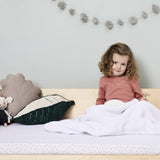 Little Green Sheep Organic Knitted Fleece Baby Blanket