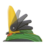 John Deere Ground Loader 12 Volt Electric Bulldozer + Stake-Side Trailer, 3+ years