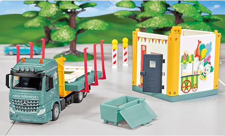 Siku 3562 Mercedes-Benz Mobile Prefabricated House Transporter, 1:50 Scale