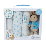 Rainbow Designs Peter Rabbit Soft Toy & Muslin Gift Set