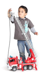 Bruder MAN Fire Engine Toy Truck with Water Pump, Lights and Sound Module, Scale 1:16