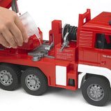 Bruder MAN Fire Engine Toy Truck with Water Pump, Lights and Sound Module, Scale 1:16