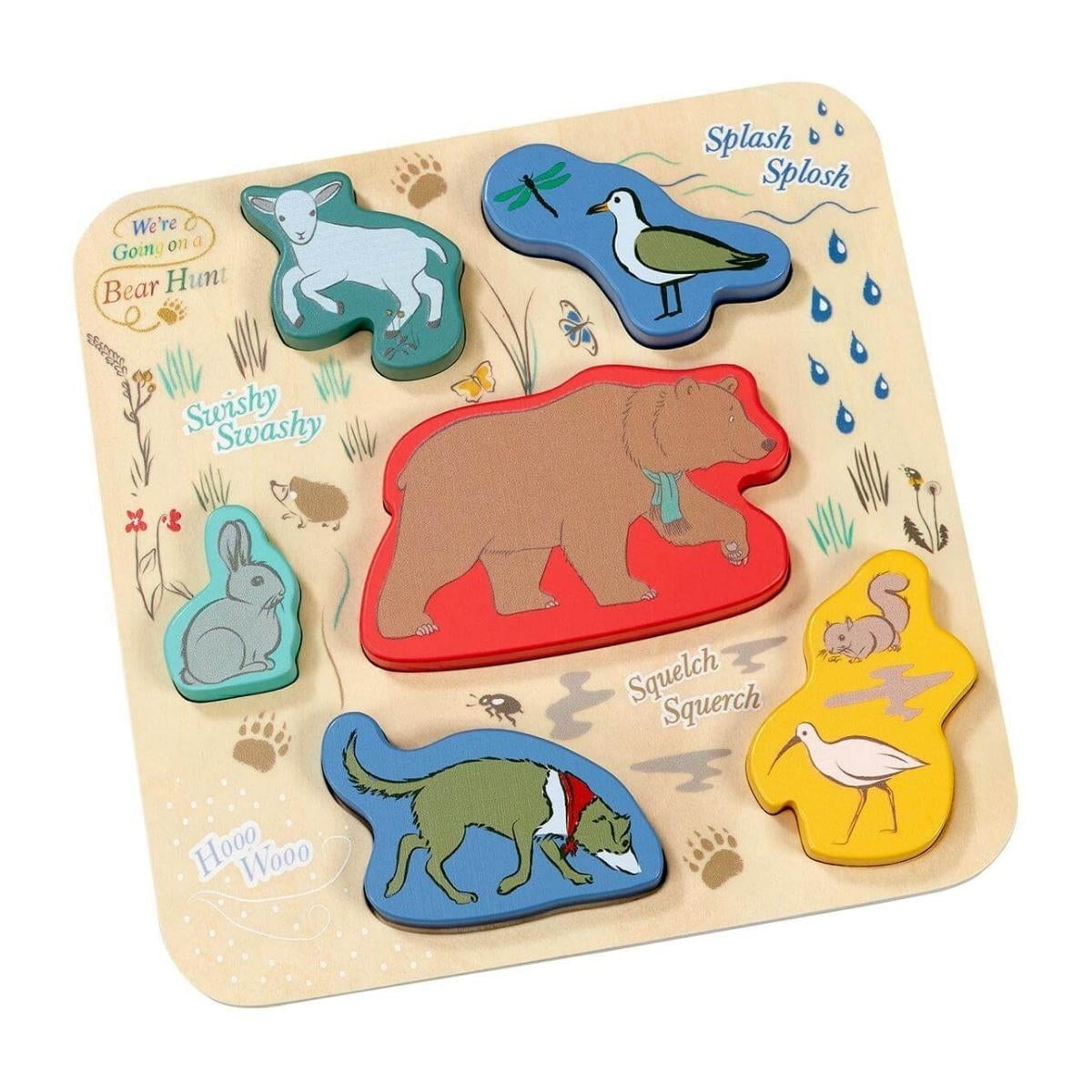 Rainbow Designs We Are Going On a Bear Hunt Wooden Shape Puzzle