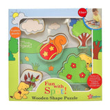 Rainbow Designs Spot Wooden Shape Puzzle