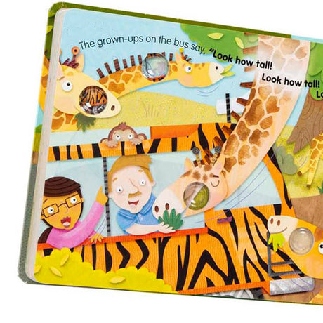 Melissa & Doug Poke-A-Dot Interactive Book, The Wheels on the Bus Wild Safari