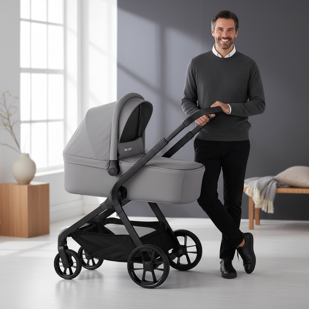 Be Cool Kombo Trio: Pushchair + Carrycot + i-Size Travel Baby Carrier, Be Frack