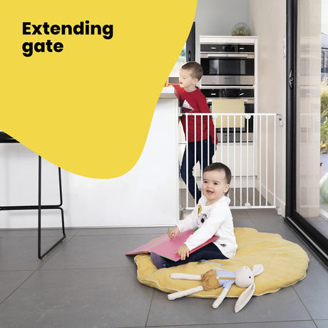 Safety 1st Wall Fix Extending Metal Gate - White