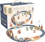 Speedy Monkey Mult-Activity Wooden Train Railway Set