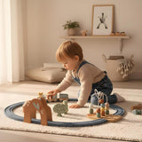 Speedy Monkey Mult-Activity Wooden Train Railway Set