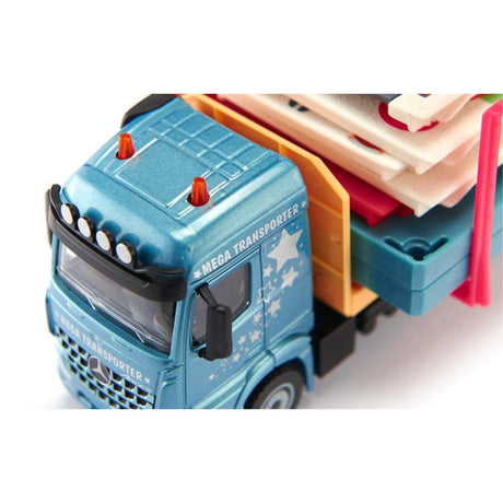 Siku 3562 Mercedes-Benz Mobile Prefabricated House Transporter, 1:50 Scale