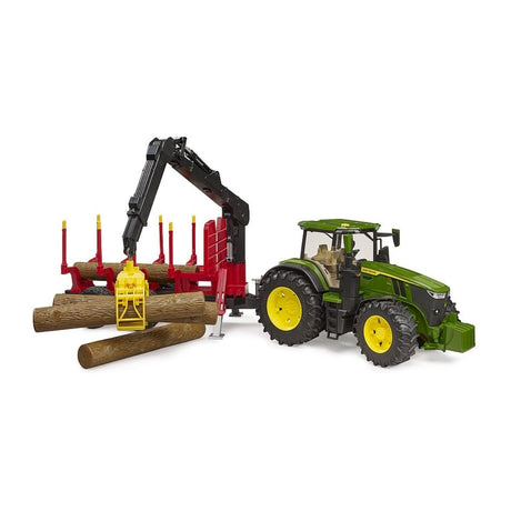 Bruder John Deere 7R 350 with Forestry Trailer, Scale 1:16