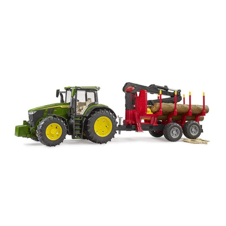 Bruder John Deere 7R 350 with Forestry Trailer, Scale 1:16