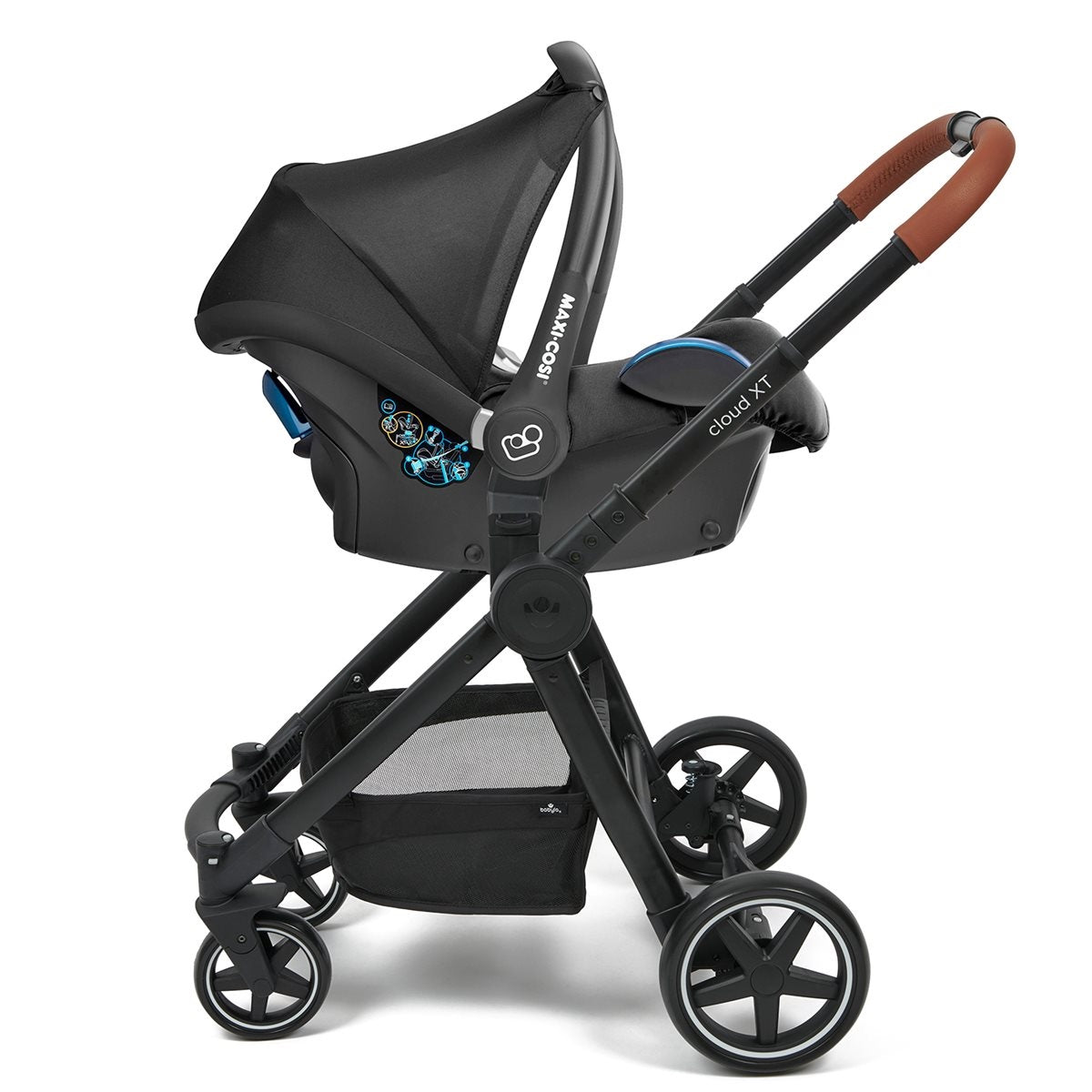 BabyLo Cloud XT 3-in-1 Travel system, Black