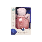 Cloud B Rechargeable Tranquil Turtle Night Light with Ocean Projection & Cry Sensor, Pink