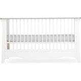 CuddleCo Clara 2 Piece Nursery Furniture Set (Cot Bed & Dresser) - White/Ash