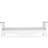 CuddleCo Clara 2 Piece Nursery Furniture Set (Cot Bed & Dresser) - White/Ash