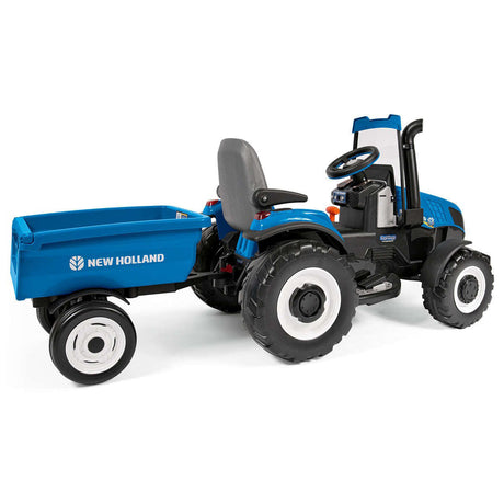 Peg Perego New Holland T8 12V Electric Tractor with Trailer, 3+ years