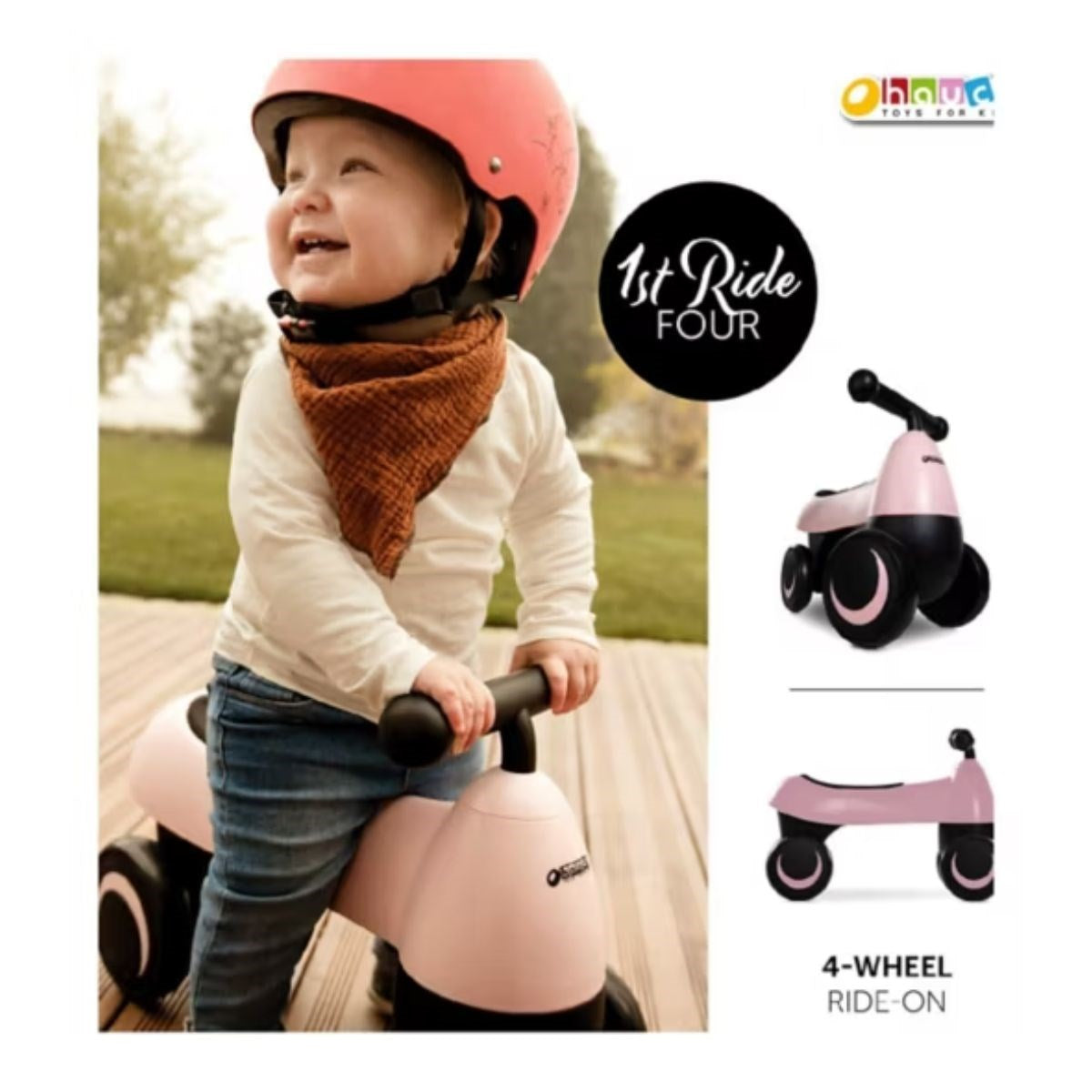 Hauck 1st Ride Four Ergonomic Ride-On Toy