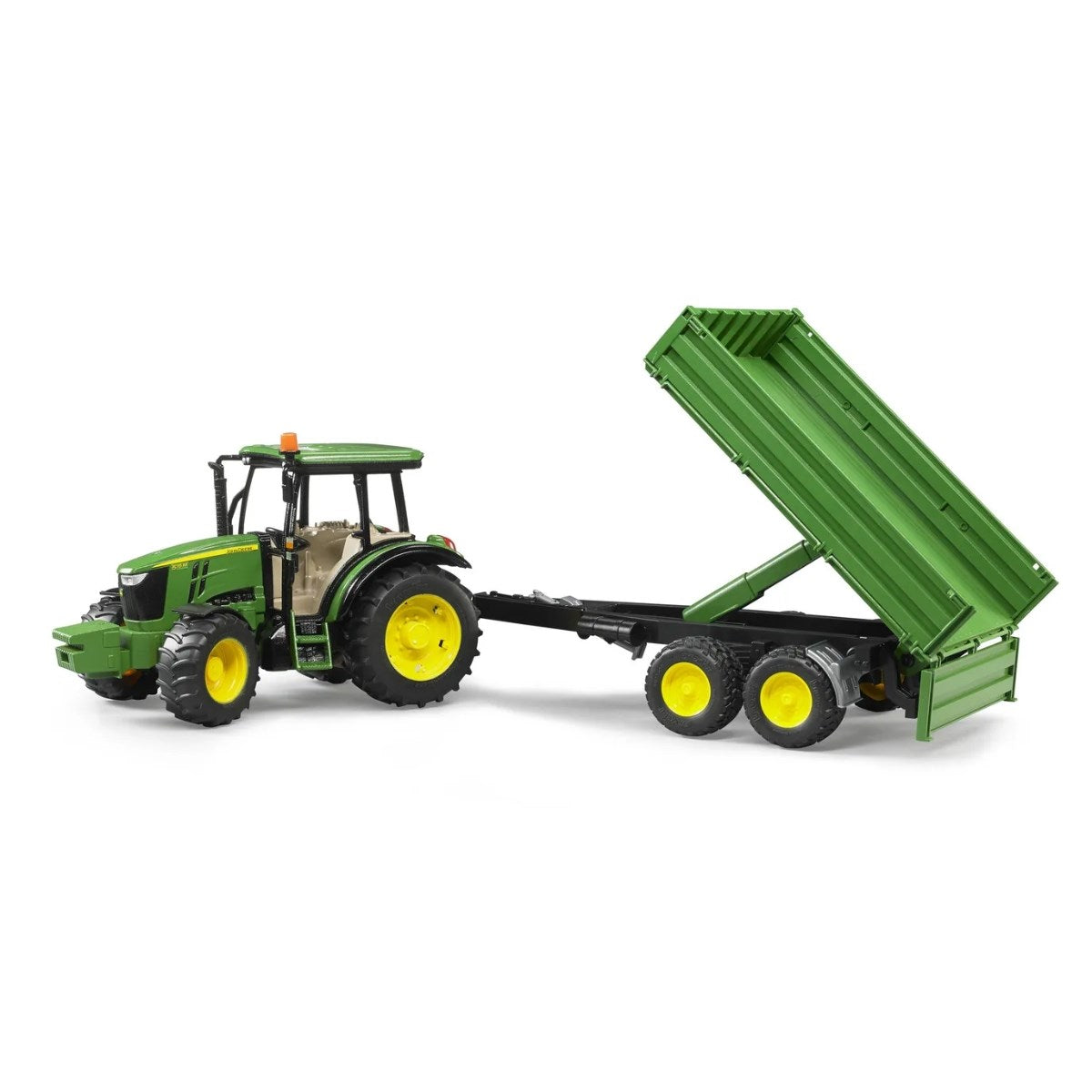 Bruder John Deere 5115M Toy Tractor With Trailer