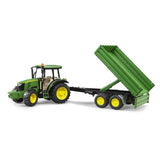 Bruder John Deere 5115M Toy Tractor With Trailer