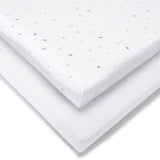 Baby Elegance 2 Pack Jersey Cot Bed Sheets, 140 x 70cm