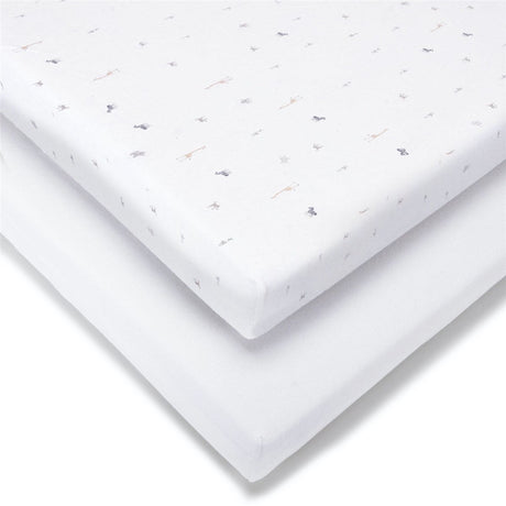 Baby Elegance 2 Pack Jersey Cot Bed Sheets, 140 x 70cm