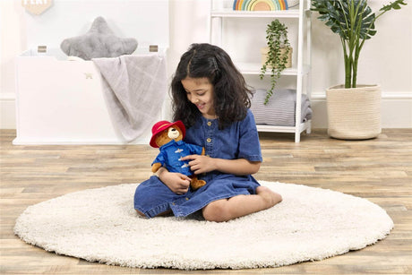 Rainbow Designs Paddington Bear Movie Talking Teddy Bear - Paddington Bear talking toy with 5 Phrases, Red Hat & Blue Duffle Coat - Cuddly Companion for Playtime Adventures
