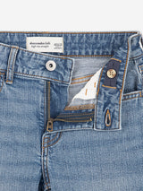 Abercrombie & Fitch Girls High Rise 90S Straight Jeans in Blue