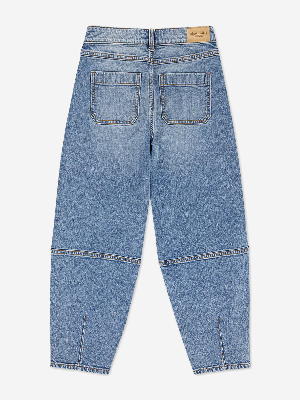 Abercrombie & Fitch Girls High Rise Balloon Jeans in Blue