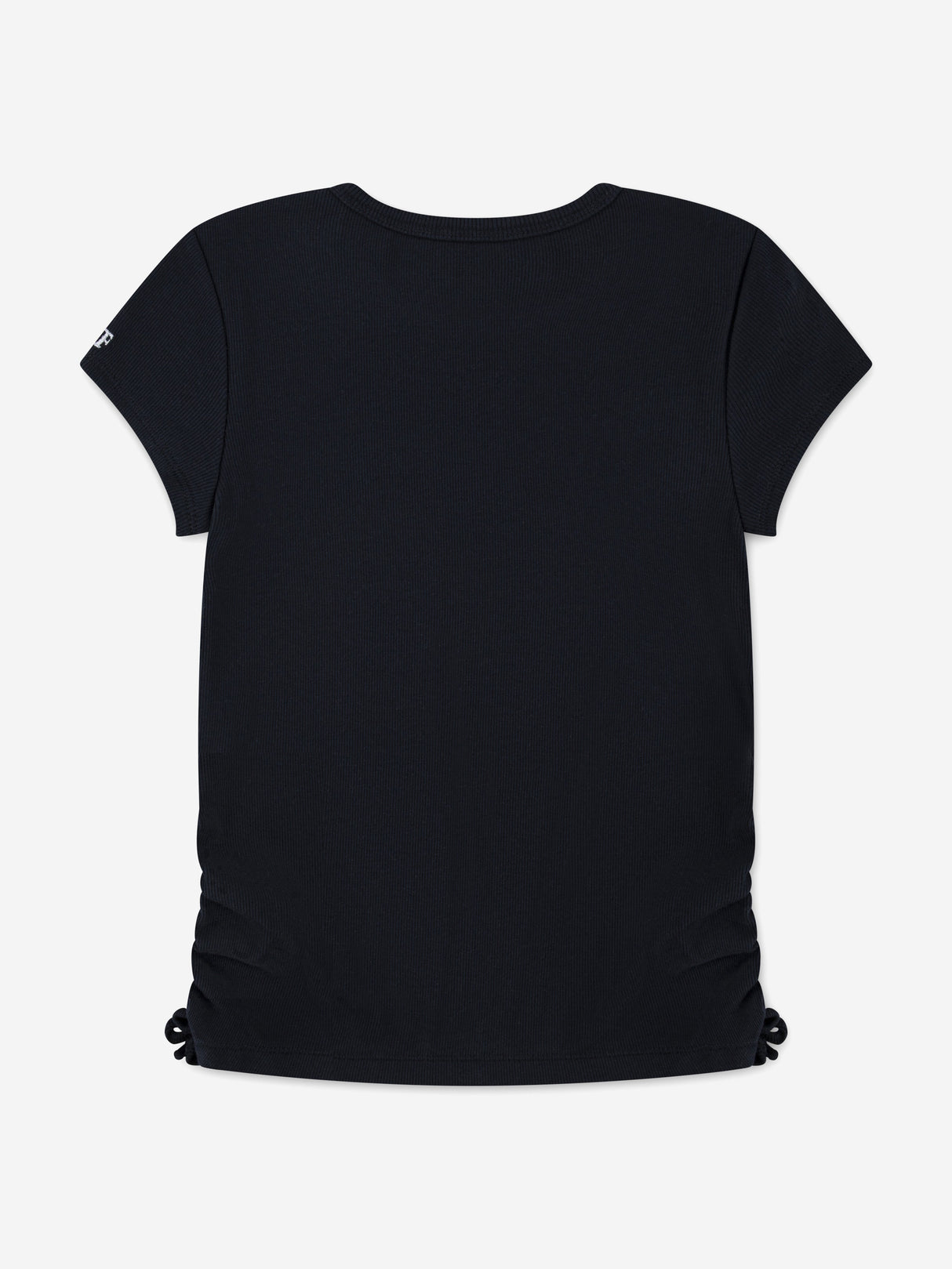 Abercrombie & Fitch Girls Ruched Side Bow T-Shirt in Black