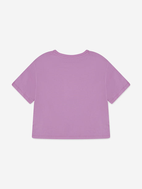Abercrombie & Fitch Girls New York Crest Boxy T-Shirt in Pink