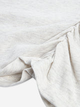 Abercrombie & Fitch Girls Pearl Bow Ruched T-Shirt in Grey