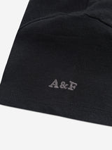 Abercrombie & Fitch Girls Pearl Bow Ruched T-Shirt in Black