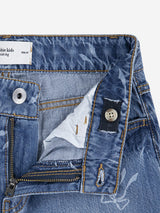 Abercrombie & Fitch Girls HR Discharge Wide Leg Jeans in Blue